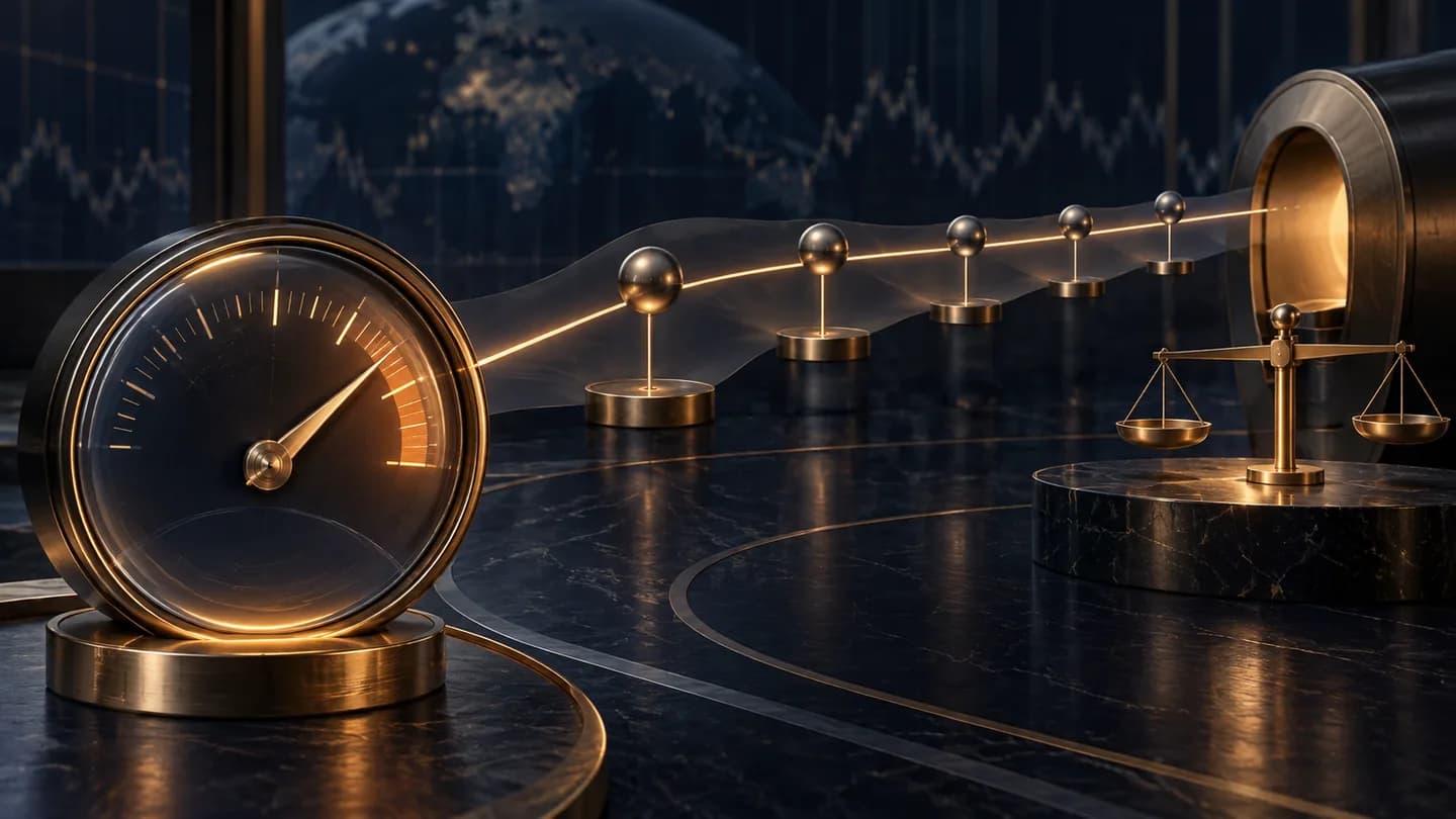 Volatility gauge separated from a curved series of futures maturities and a cash-settlement balance